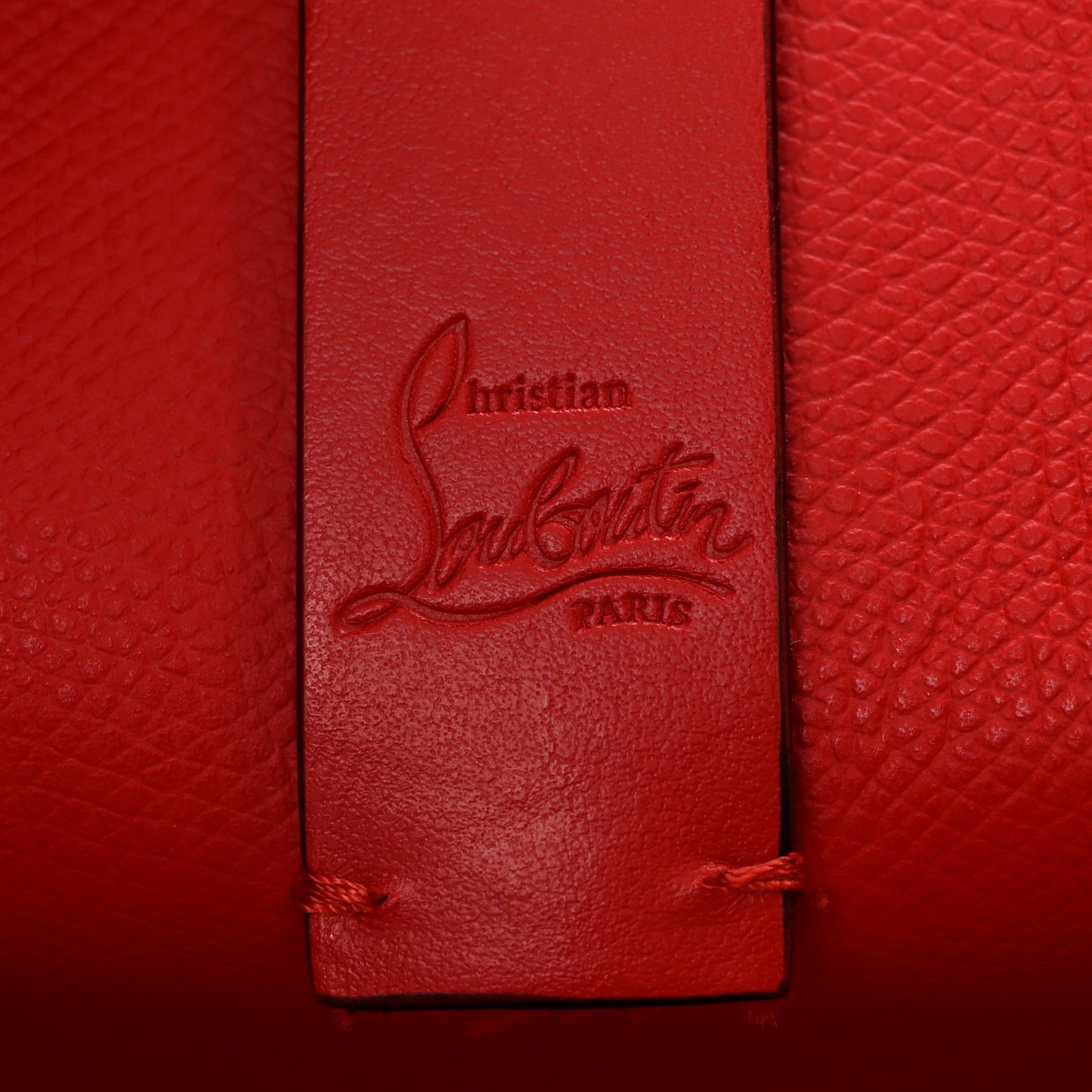 Calfskin Patent Logo Spikes East West Cabata Tote Red