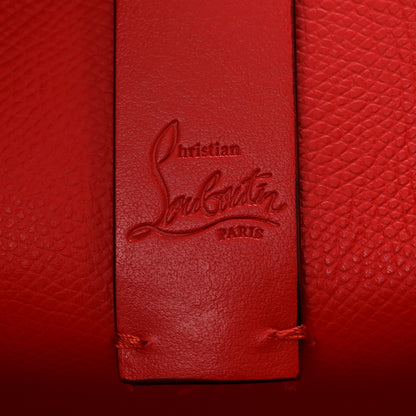 Christian Louboutin Calfskin Patent Logo Spikes East West Cabata Tote Red 7 of 12