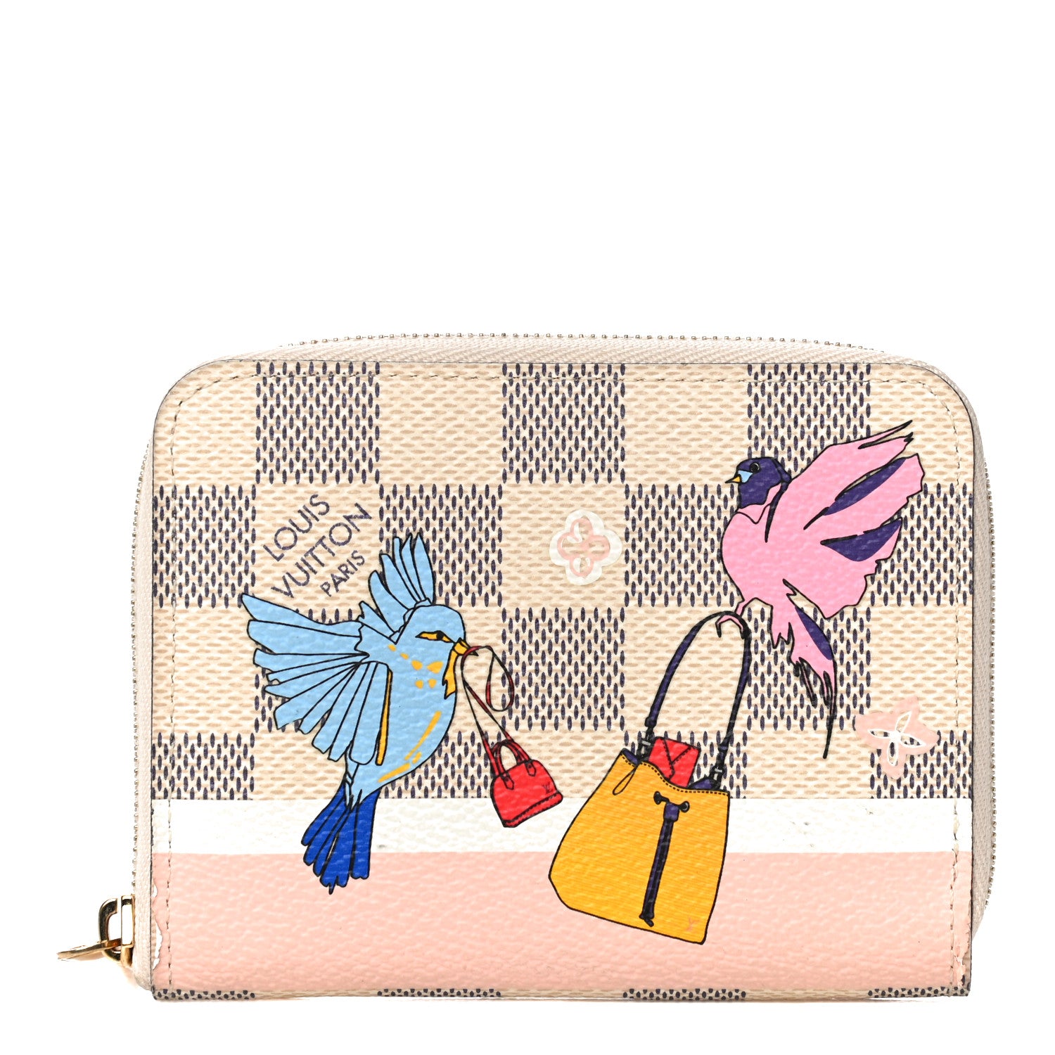 Louis Vuitton Damier Azur 2018 Christmas Animation Zippy Coin Purse 1 of 9