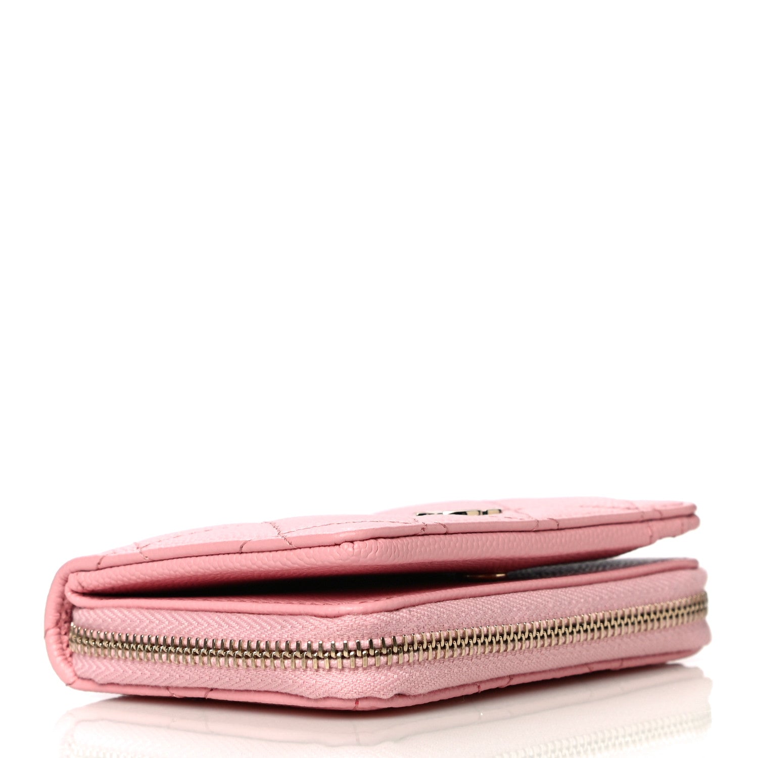 Chanel Caviar Quilted Compact Zipped Wallet Pink 4 of 12