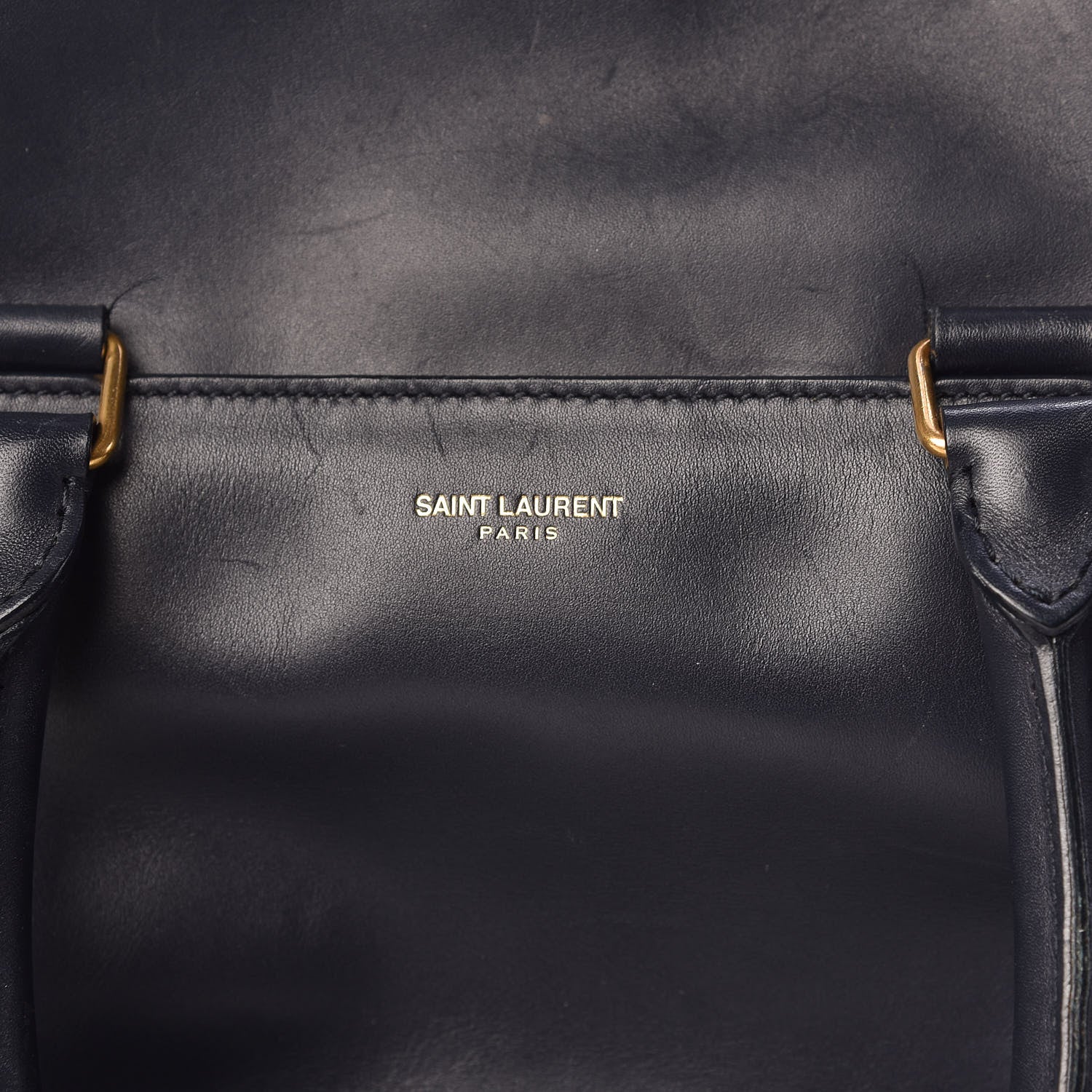 Saint Laurent Calfskin Classic Duffle 6 Marine 10 of 18