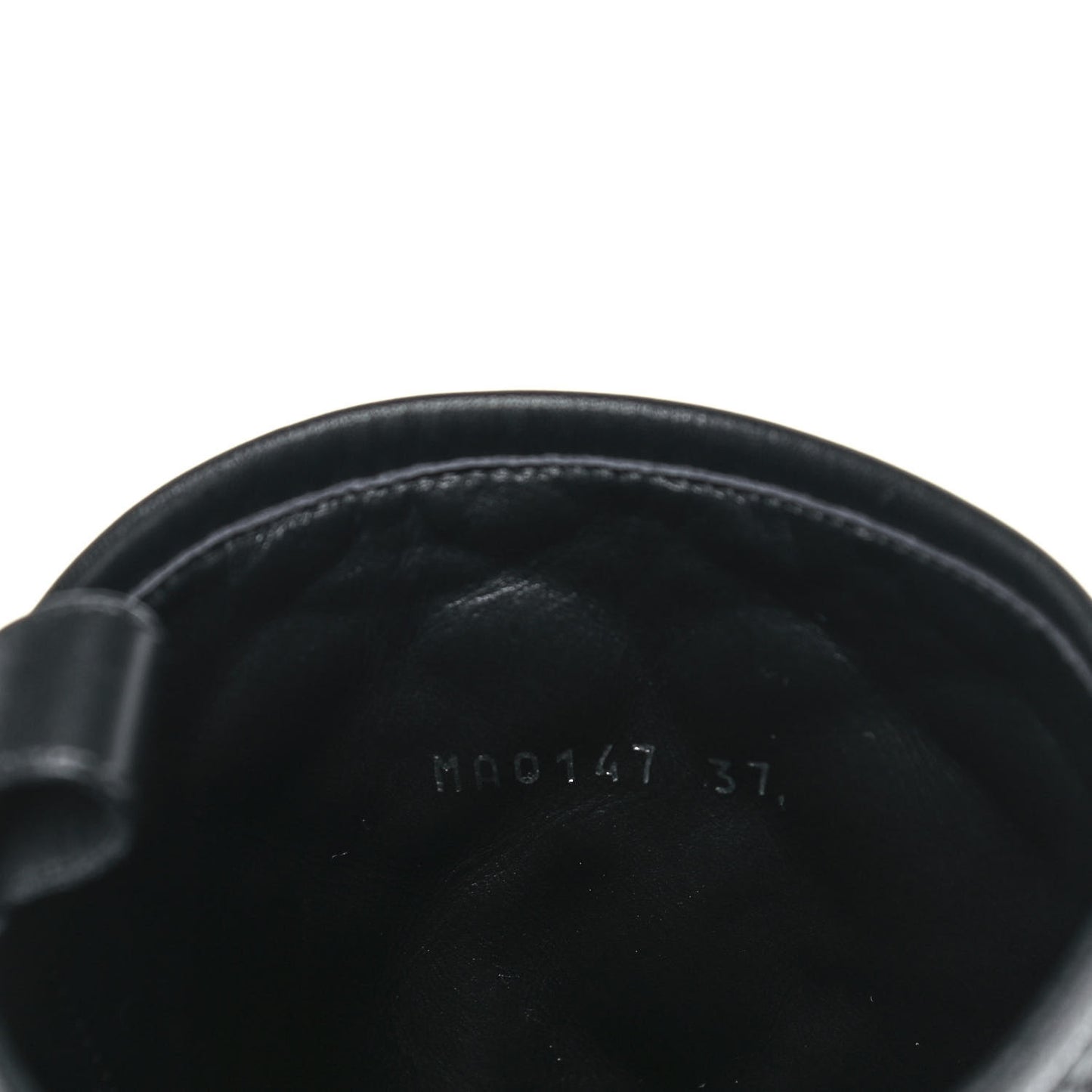 Calfskin Embossed Monogram Rebellion Half Boots 37 Black
