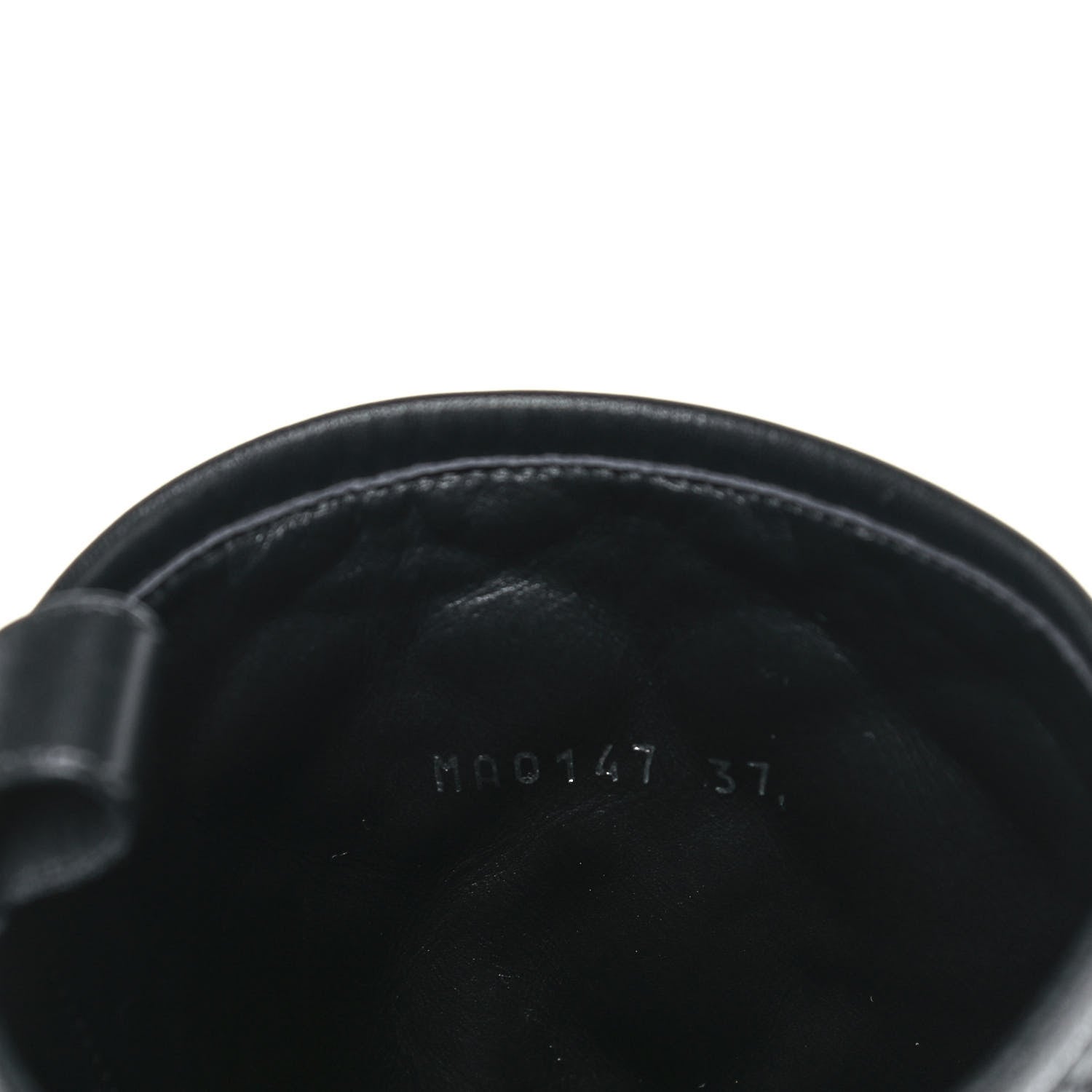 Louis Vuitton Calfskin Embossed Monogram Rebellion Half Boots 37 Black 8 of 10