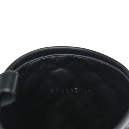 Louis Vuitton Calfskin Embossed Monogram Rebellion Half Boots 37 Black 8 of 10