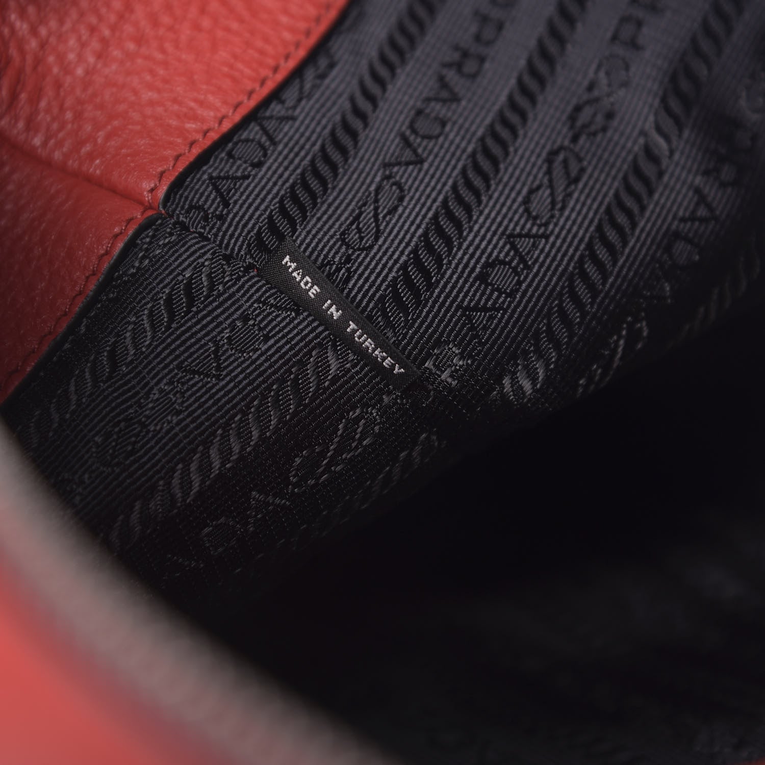 Prada Vitello Daino Tote Rosso 7 of 10