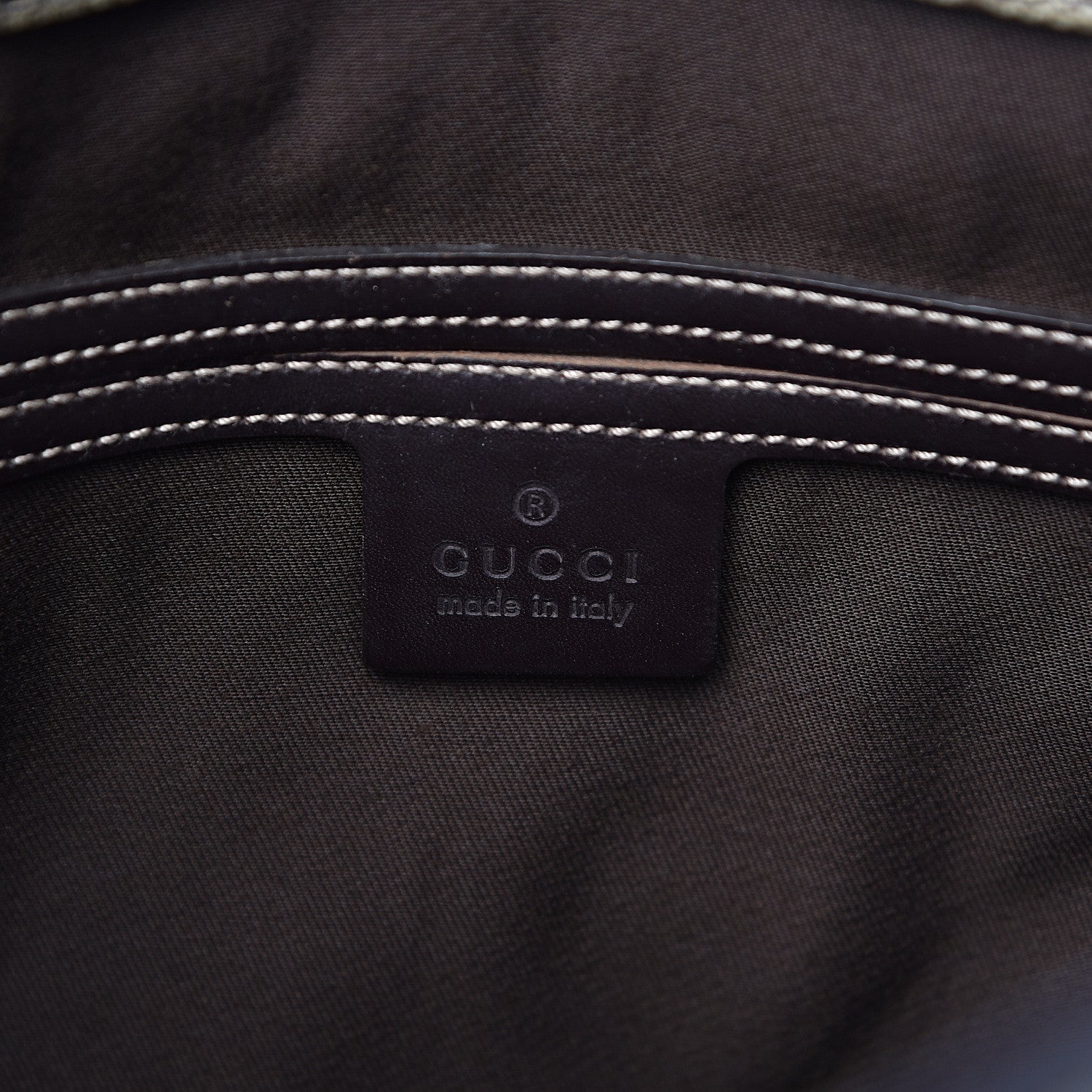 Gucci GG Plus Monogram Web Large Flap Messenger Bag Beige Dark Brown 6 of 12