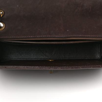 Chanel Calfskin Stitched Medium Single Flap Brown 4 of 10