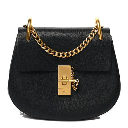 Chloe Grained Lambskin Drew Shoulder Bag Black 1 of 7