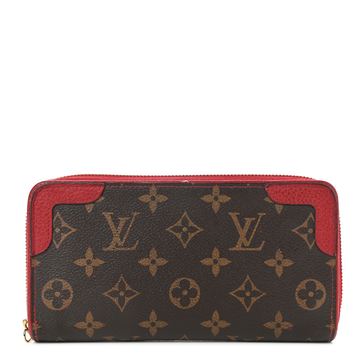 Louis Vuitton Monogram Retiro Zippy Wallet Cherry 1 of 17