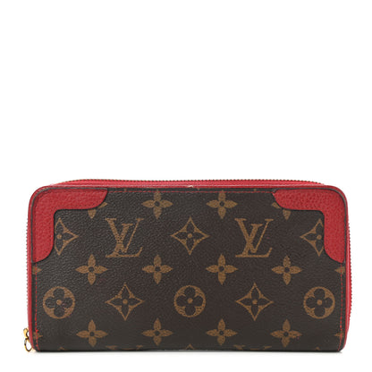 Louis Vuitton Monogram Retiro Zippy Wallet Cherry 1 of 17