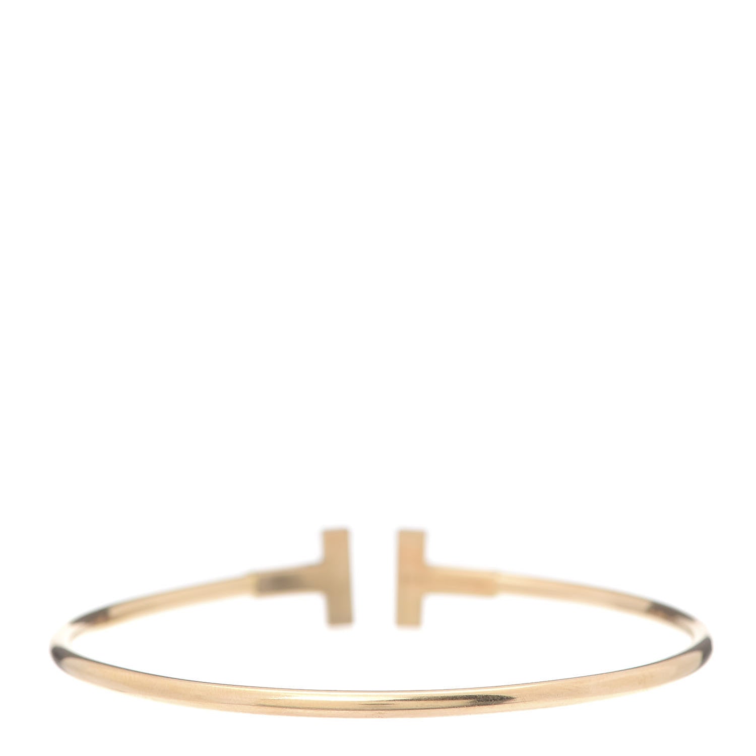 Tiffany 18K Rose Gold T Wire Bracelet 3 of 5