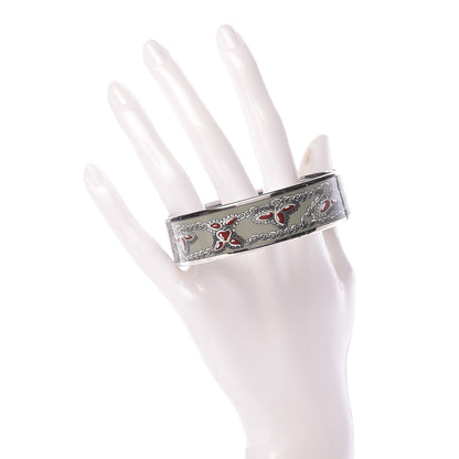 Hermes Enamel Printed Wide Bracelet 70 2 of 5