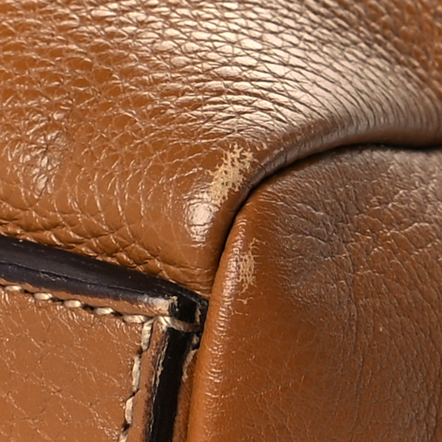 Prada Vitello Daino Embossed Logo Bowler Cuoio 12 of 14