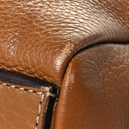 Prada Vitello Daino Embossed Logo Bowler Cuoio 12 of 14