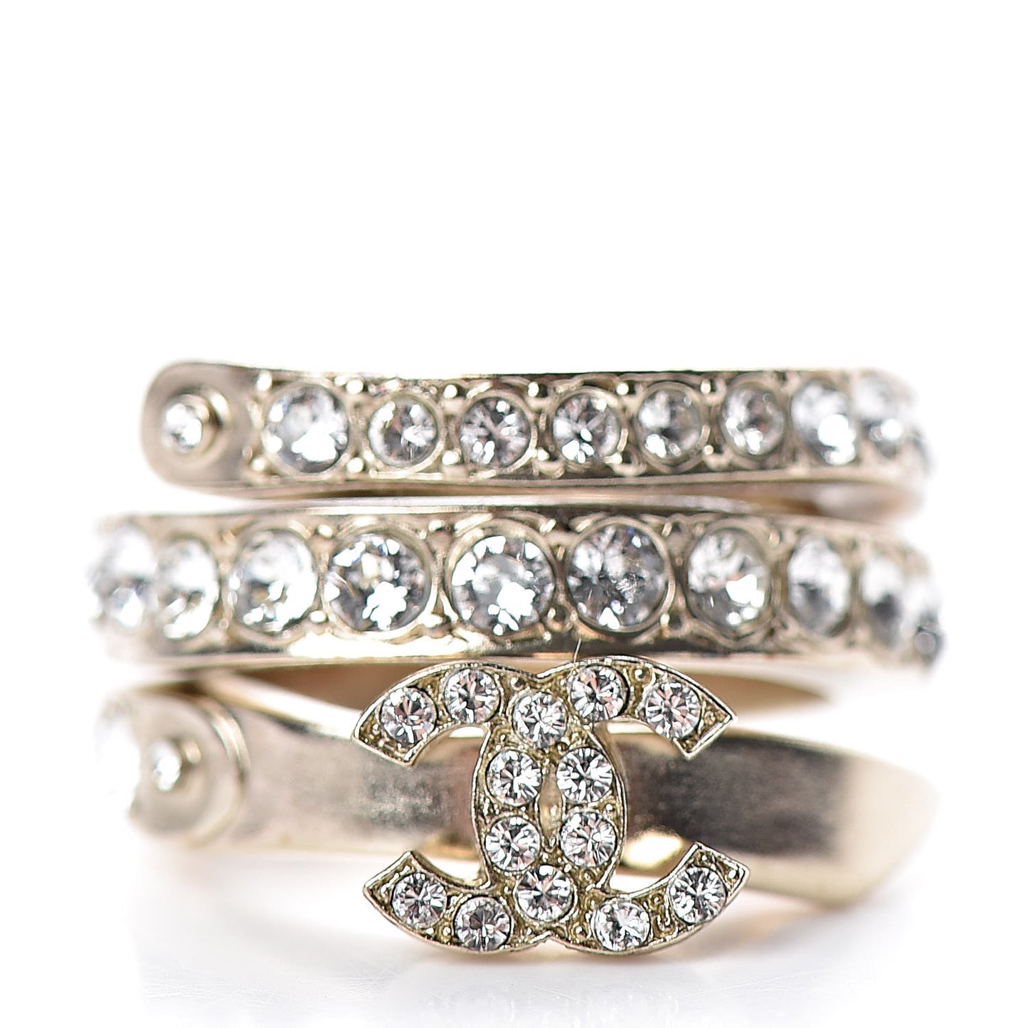 Crystal CC Ring 5 Gold