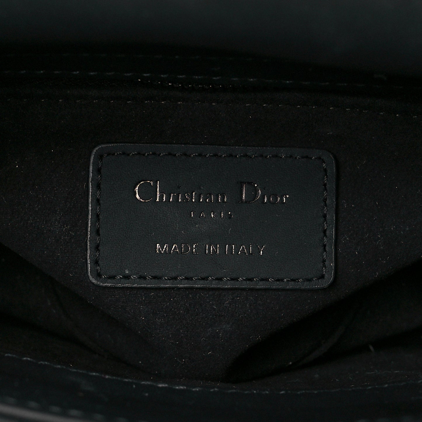Ultra Matte Calfskin Cannage Mini Lady Dior Black