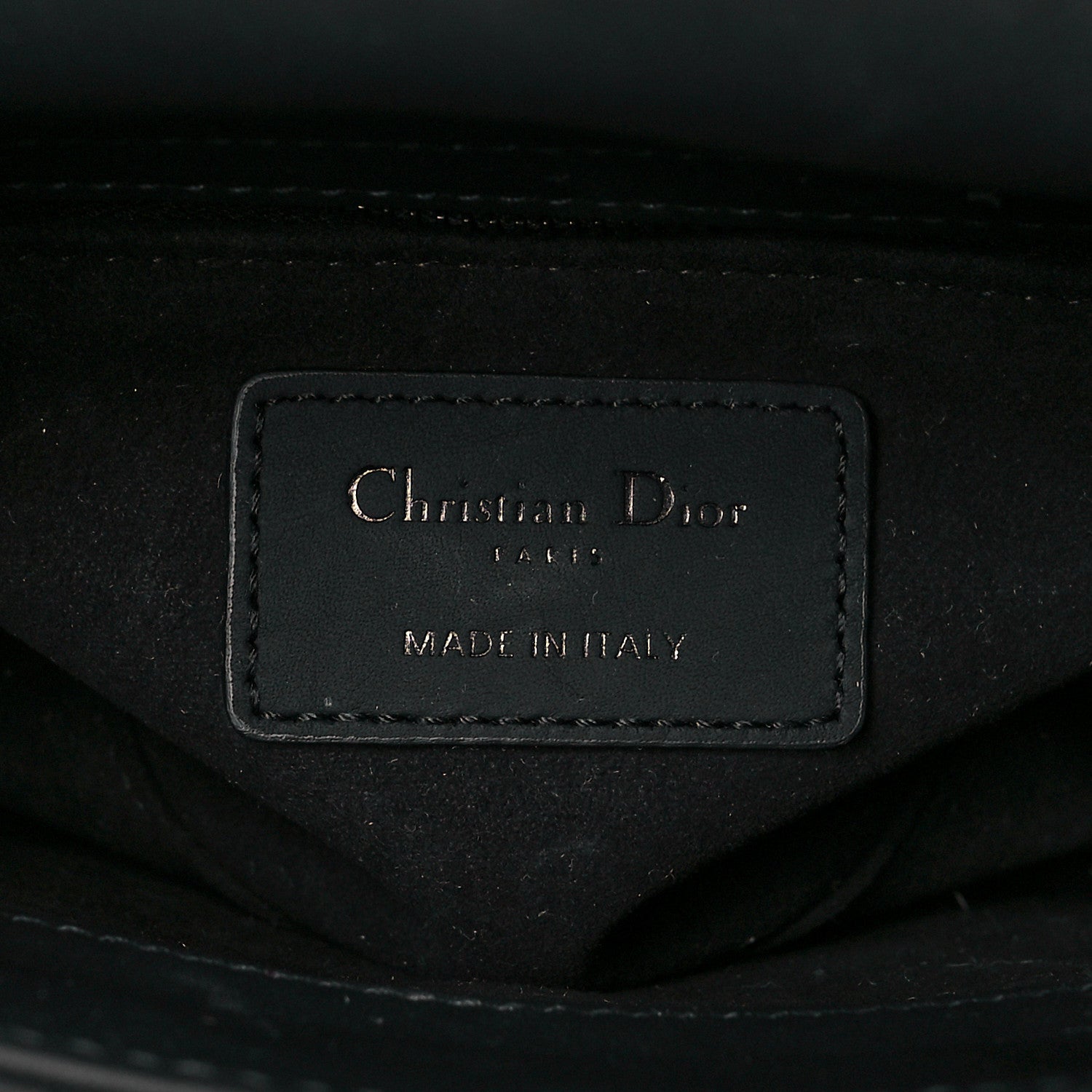 Christian Dior Ultra Matte Calfskin Cannage Mini Lady Dior Black 5 of 9