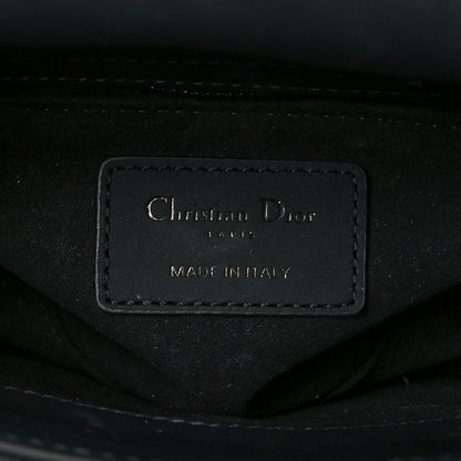 Christian Dior Ultra Matte Calfskin Cannage Mini Lady Dior Black 5 of 9