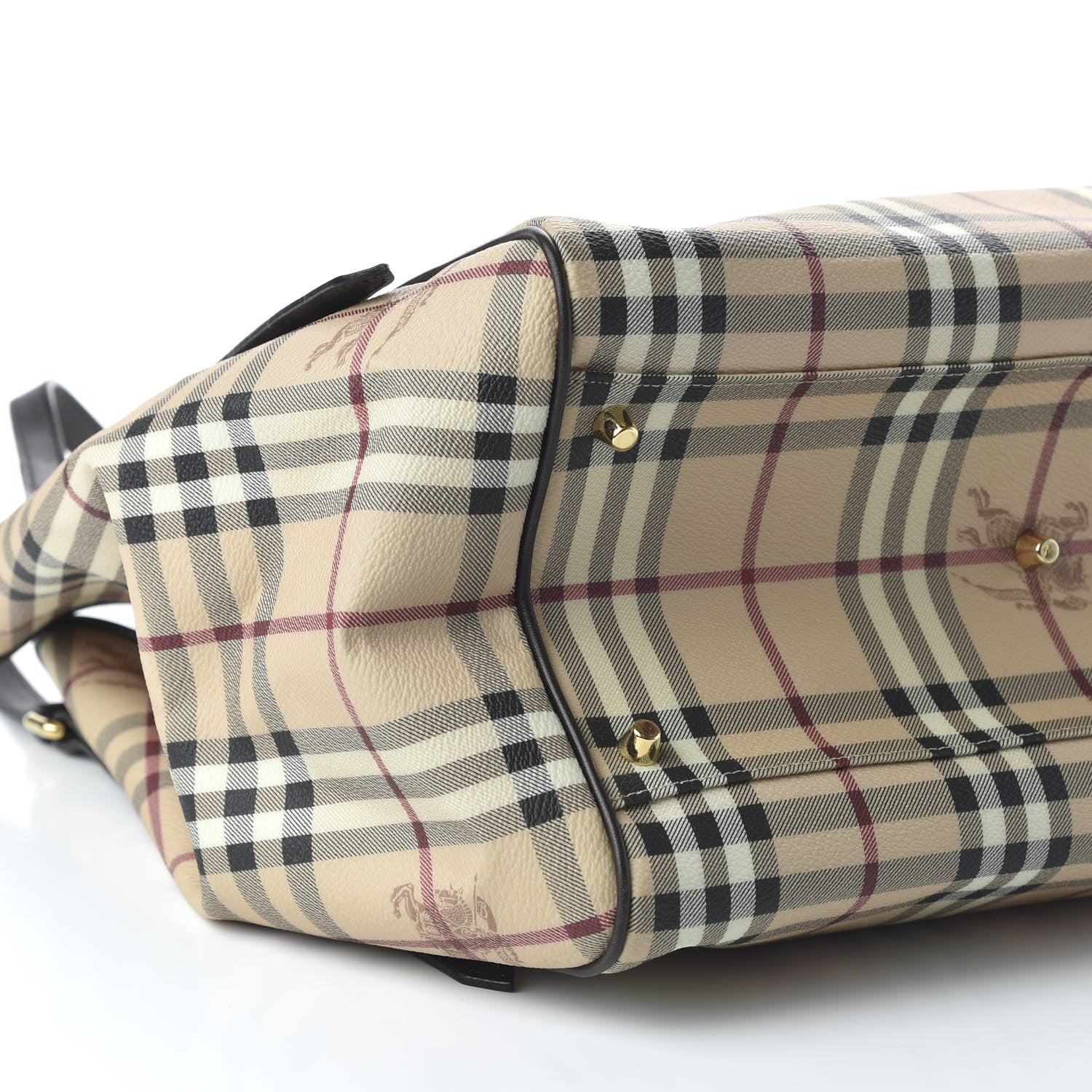 Burberry Haymarket Check Large Canterbury Tote Chocolate 6 of 10