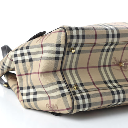 Burberry Haymarket Check Large Canterbury Tote Chocolate 6 of 10