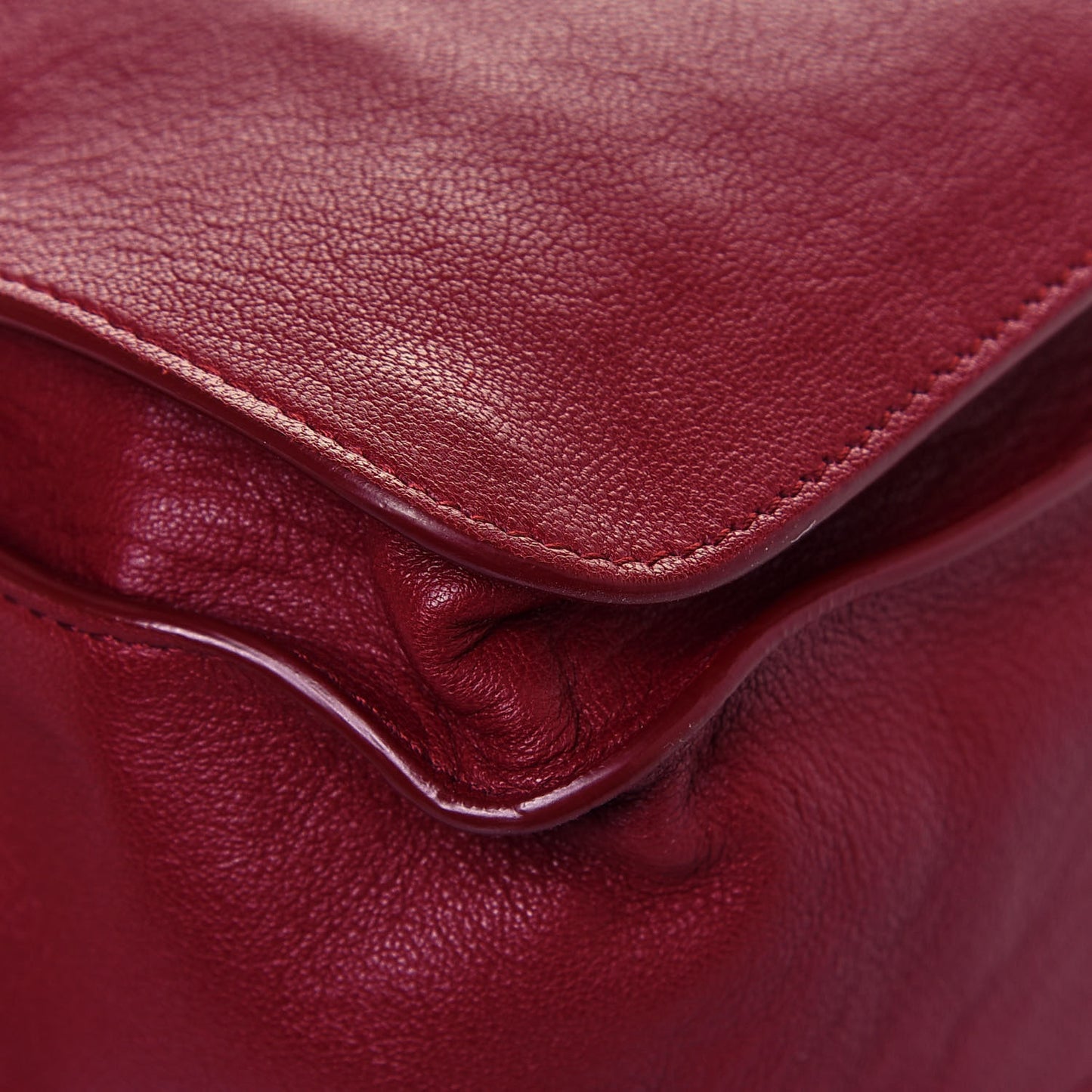 Lambskin Medium PS1 Satchel Red