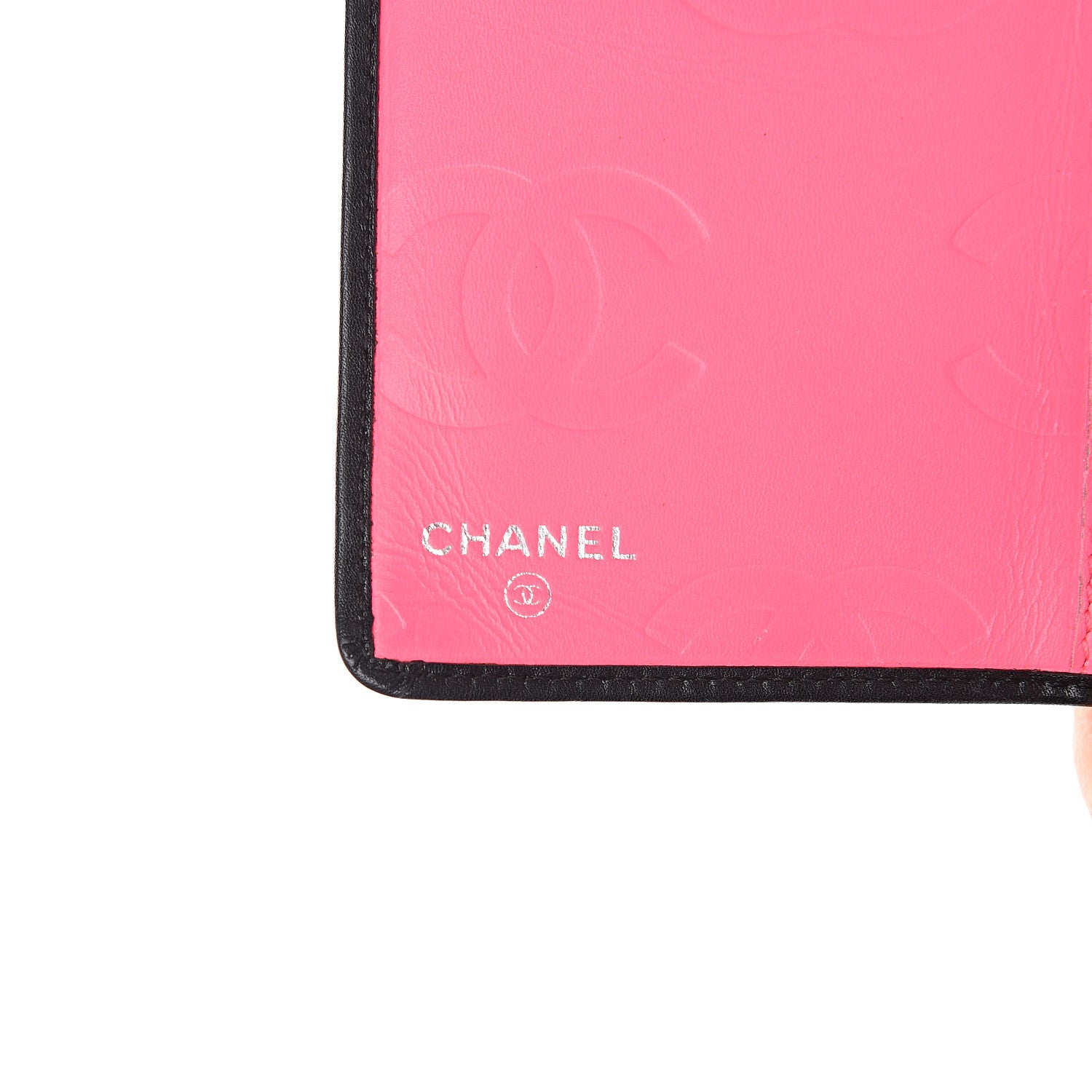 Chanel Calfskin Quilted Cambon Yen Wallet Black White 4 of 12