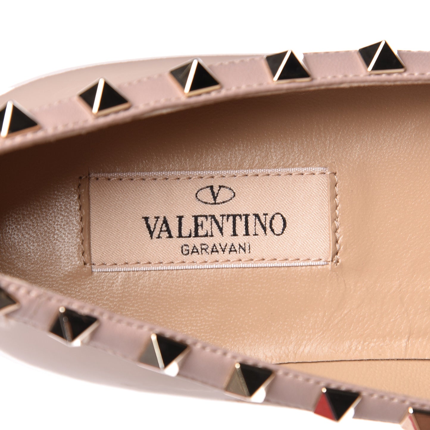 Patent Rockstud Ballerina Flats 39 Poudre