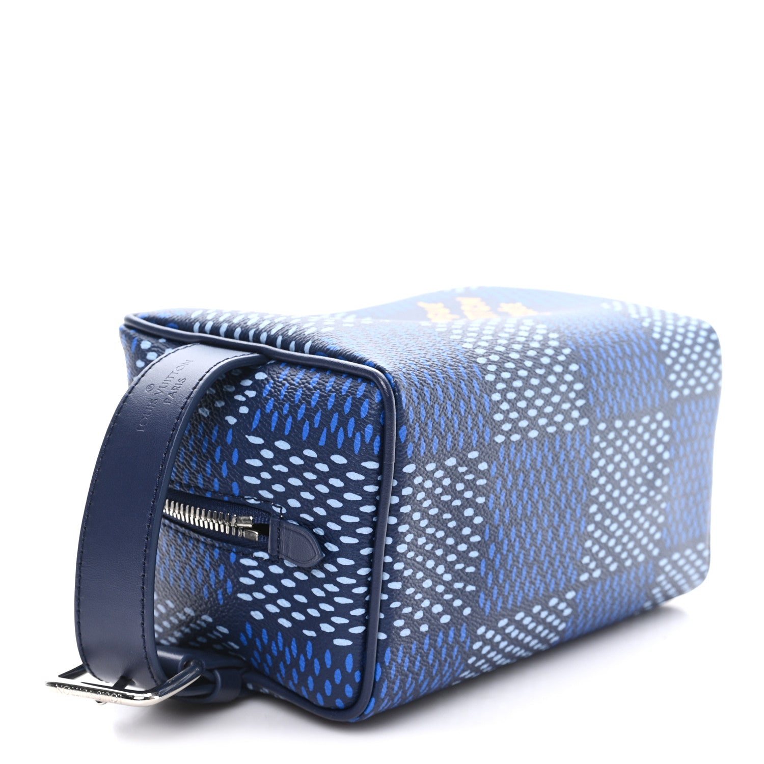 Louis Vuitton Damier Heritage Locker Dopp Kit Blue 1815086
