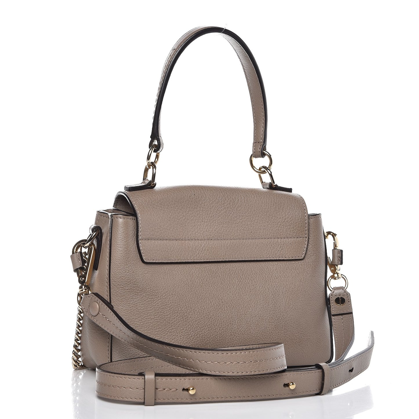 Calfskin Mini Faye Day Shoulder Bag Motty Grey