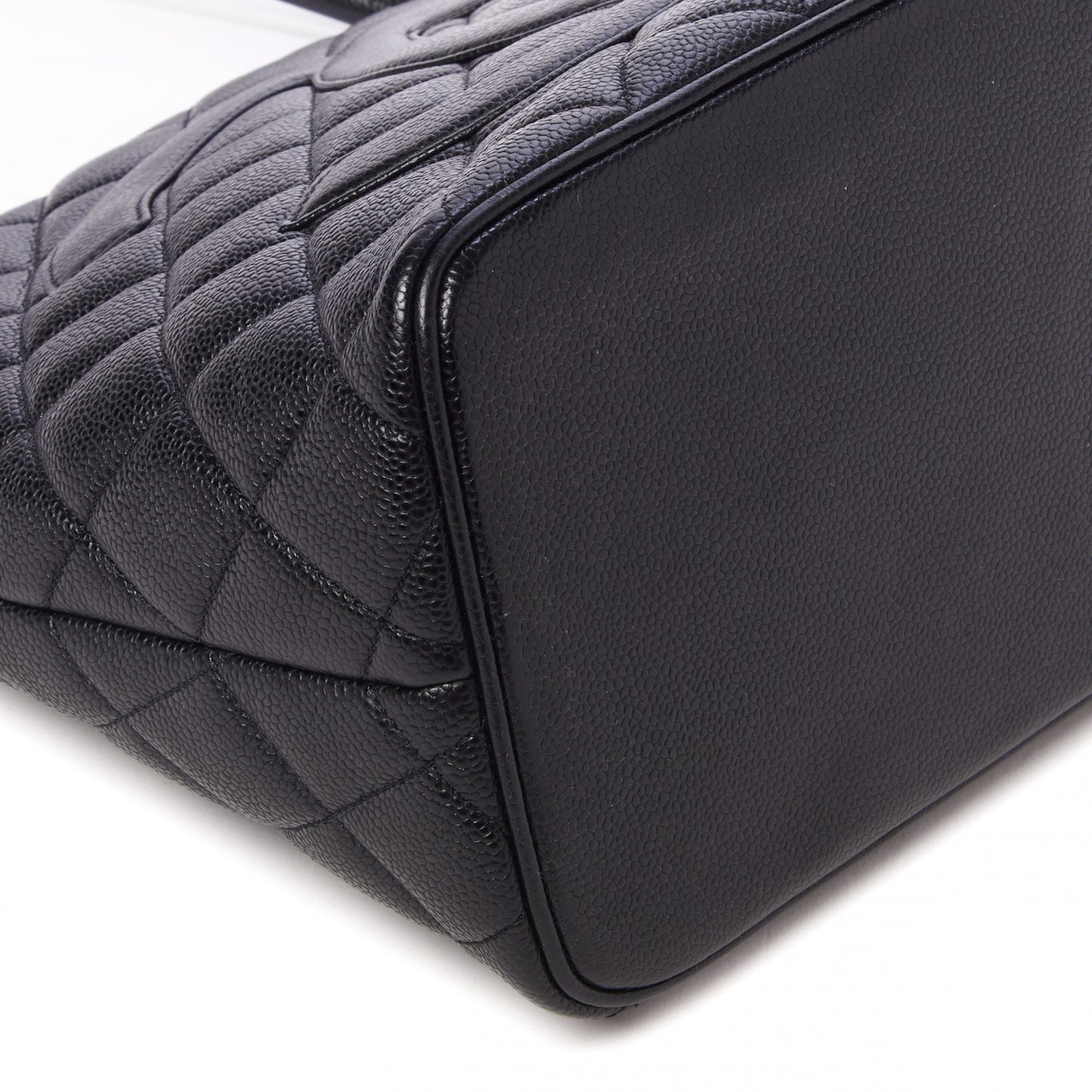 Caviar Quilted Medallion Tote Black