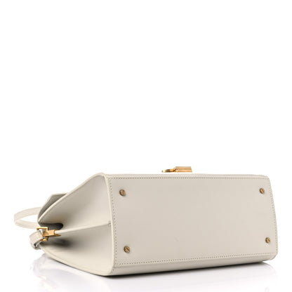 Saint Laurent Smooth Calfskin Medium Classic Monogram Cassandra Top Handle Crema Soft 4 of 11