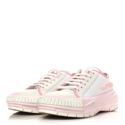 Louis Vuitton Canvas LV Squad Sneakers 39 White Pink 3 of 10