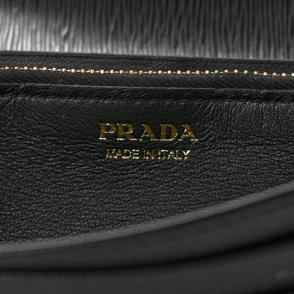 Prada Vitello Move Continental Flap Travel Wallet Black 6 of 9