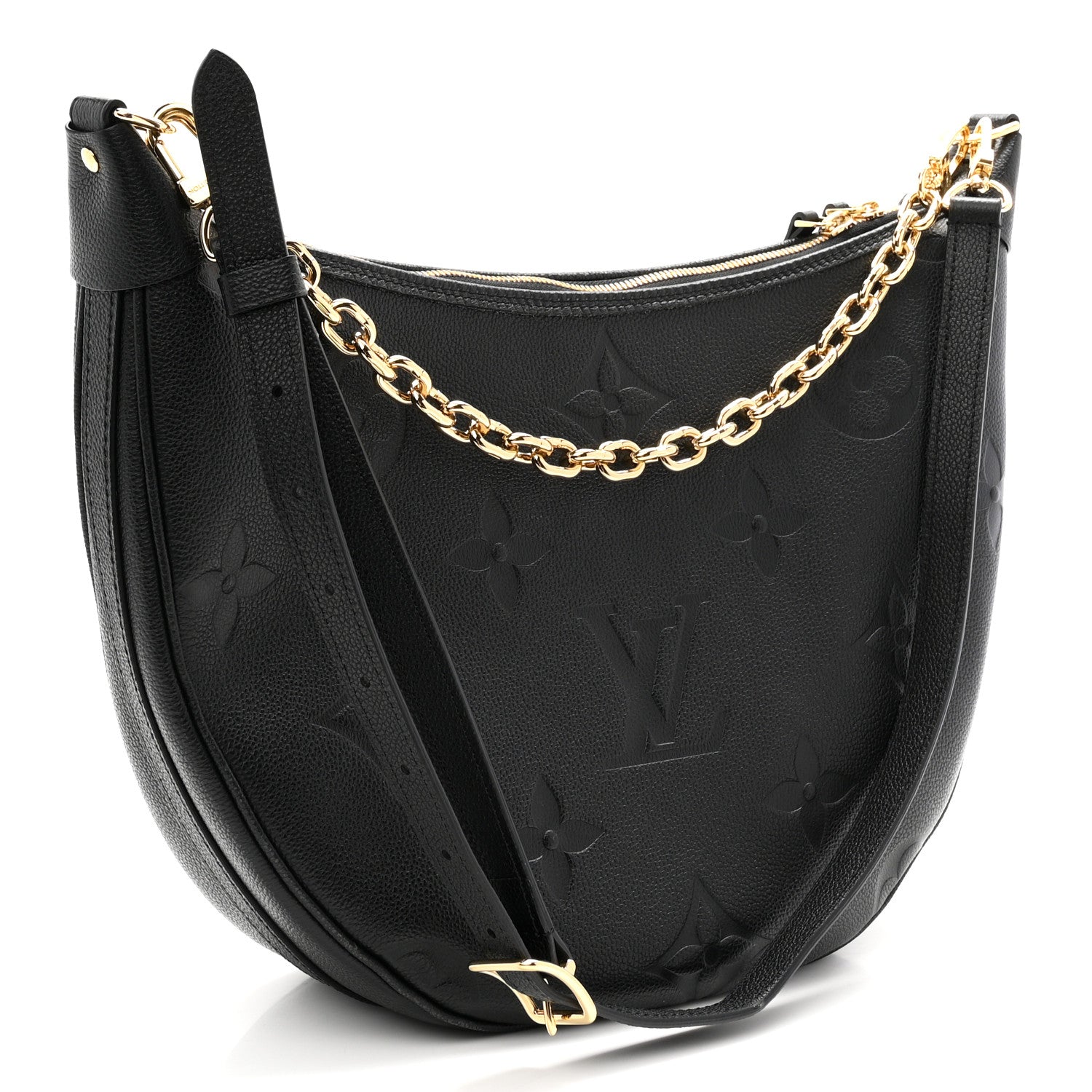 Louis Vuitton Empreinte Monogram Giant Loop Hobo Black 4 of 10
