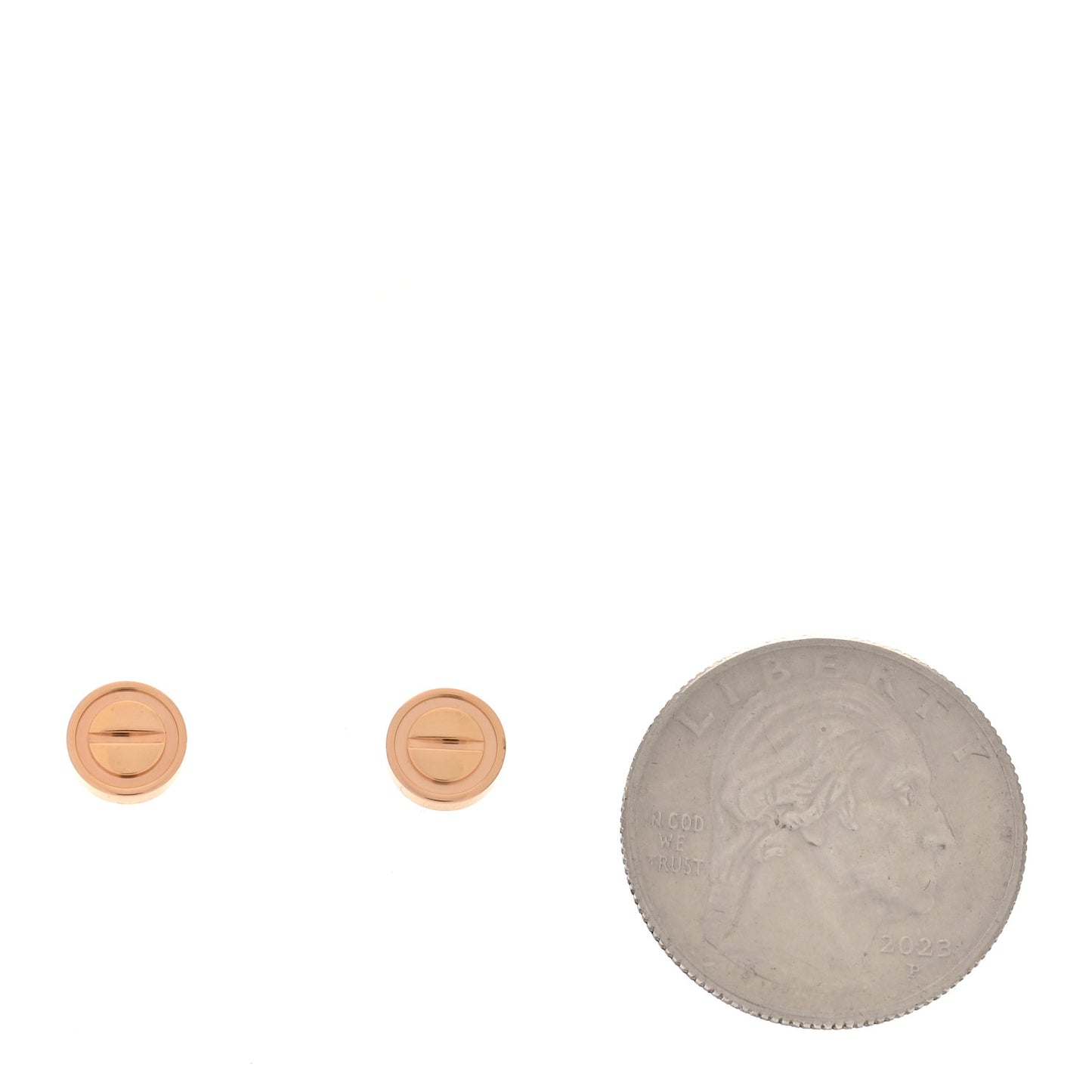 18K Pink Gold LOVE Earrings