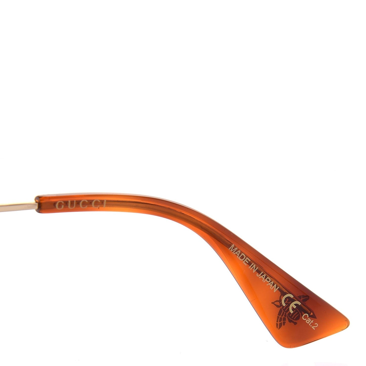 Crystal Cat Eye GG0214S Sunglasses White