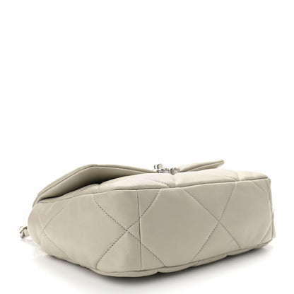 Chanel Lambskin Quilted Medium Chanel 19 Flap Grey 4 of 11