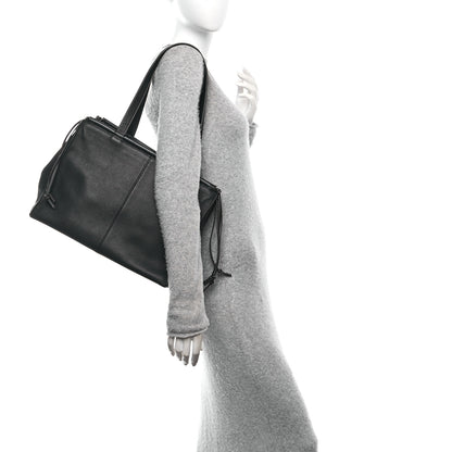 Loewe Grained Calfskin Small Cushion Tote Black 3 of 10