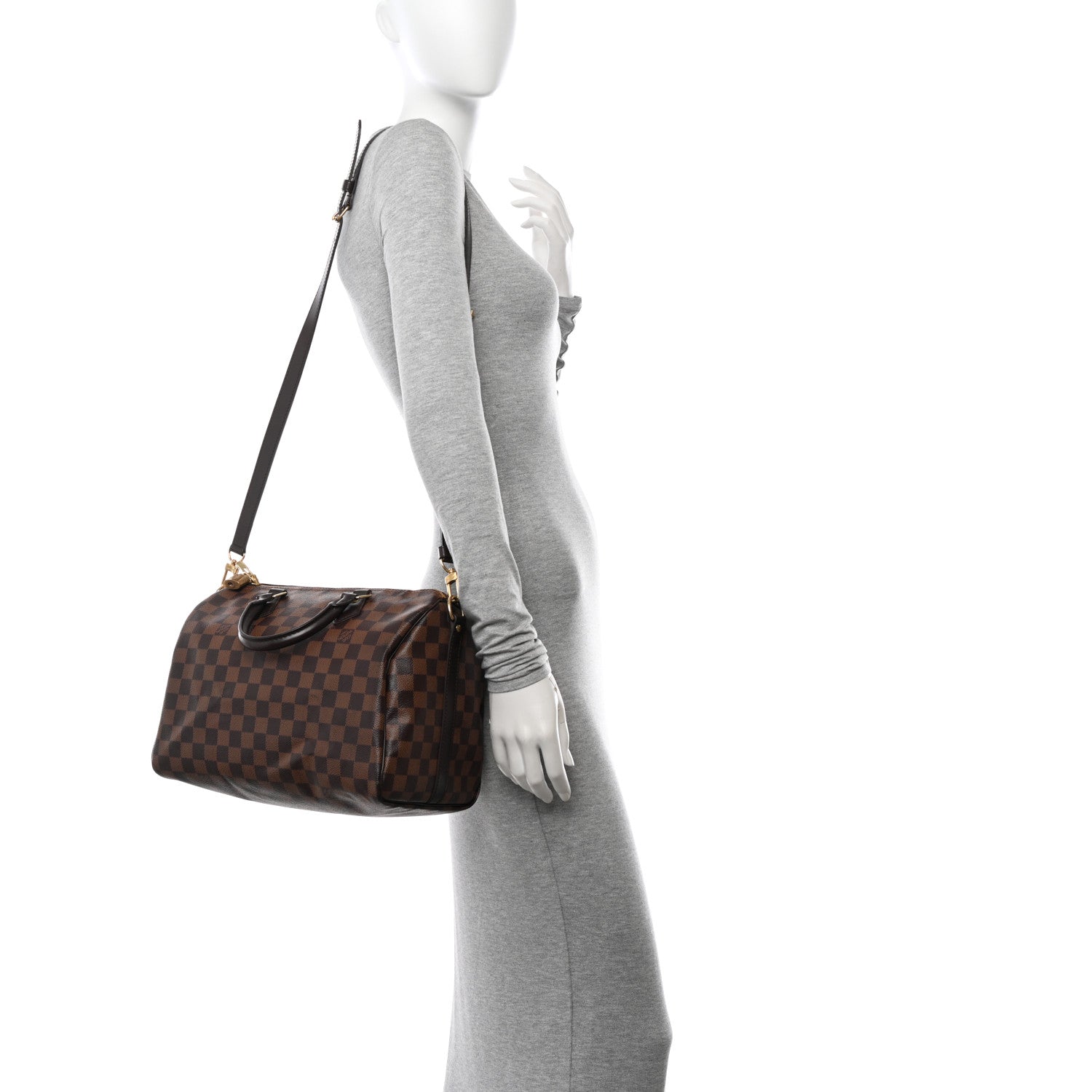 Louis Vuitton Damier Ebene Speedy Bandouliere 30 2 of 10