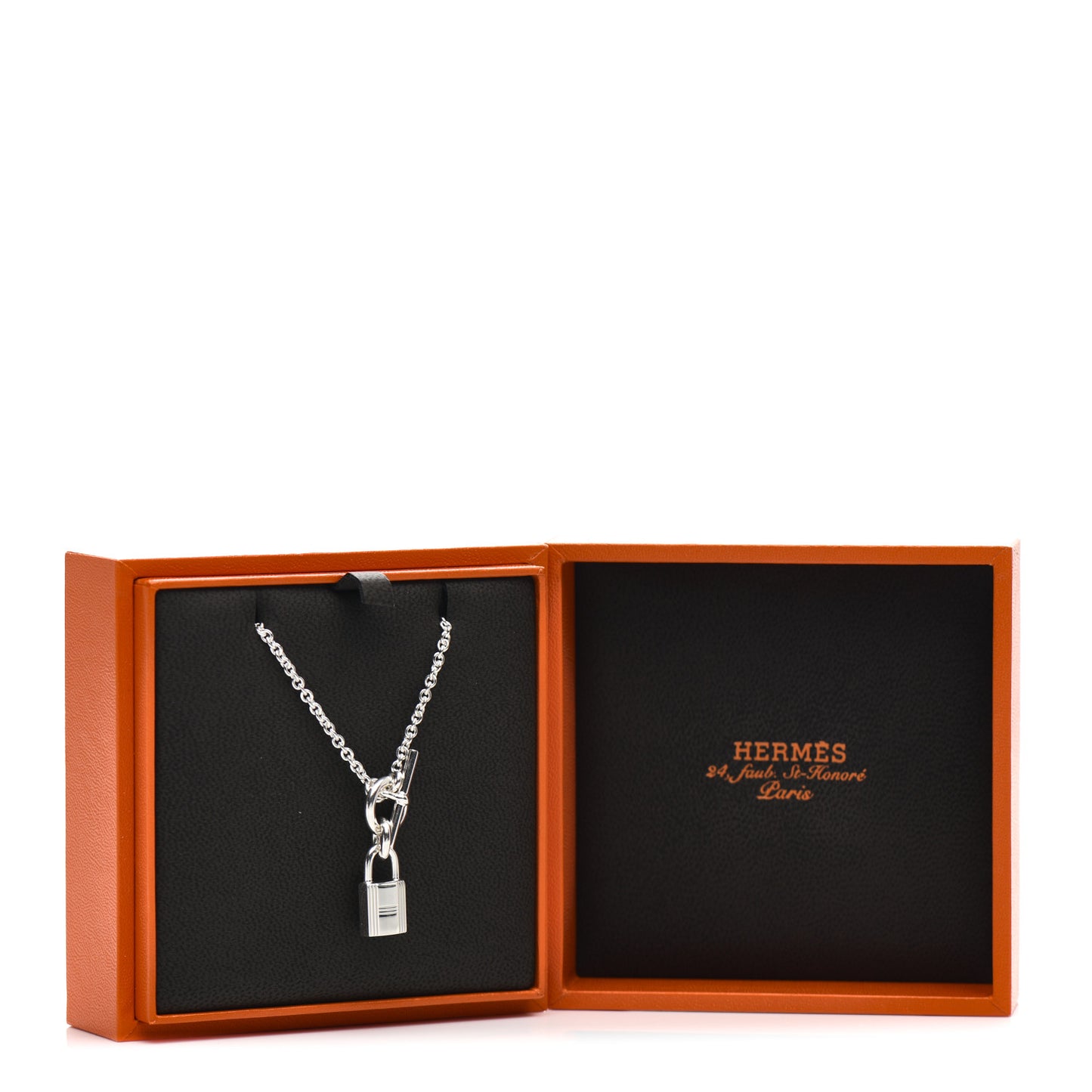 Sterling Silver Cadenas Kelly Lock Pendant Necklace