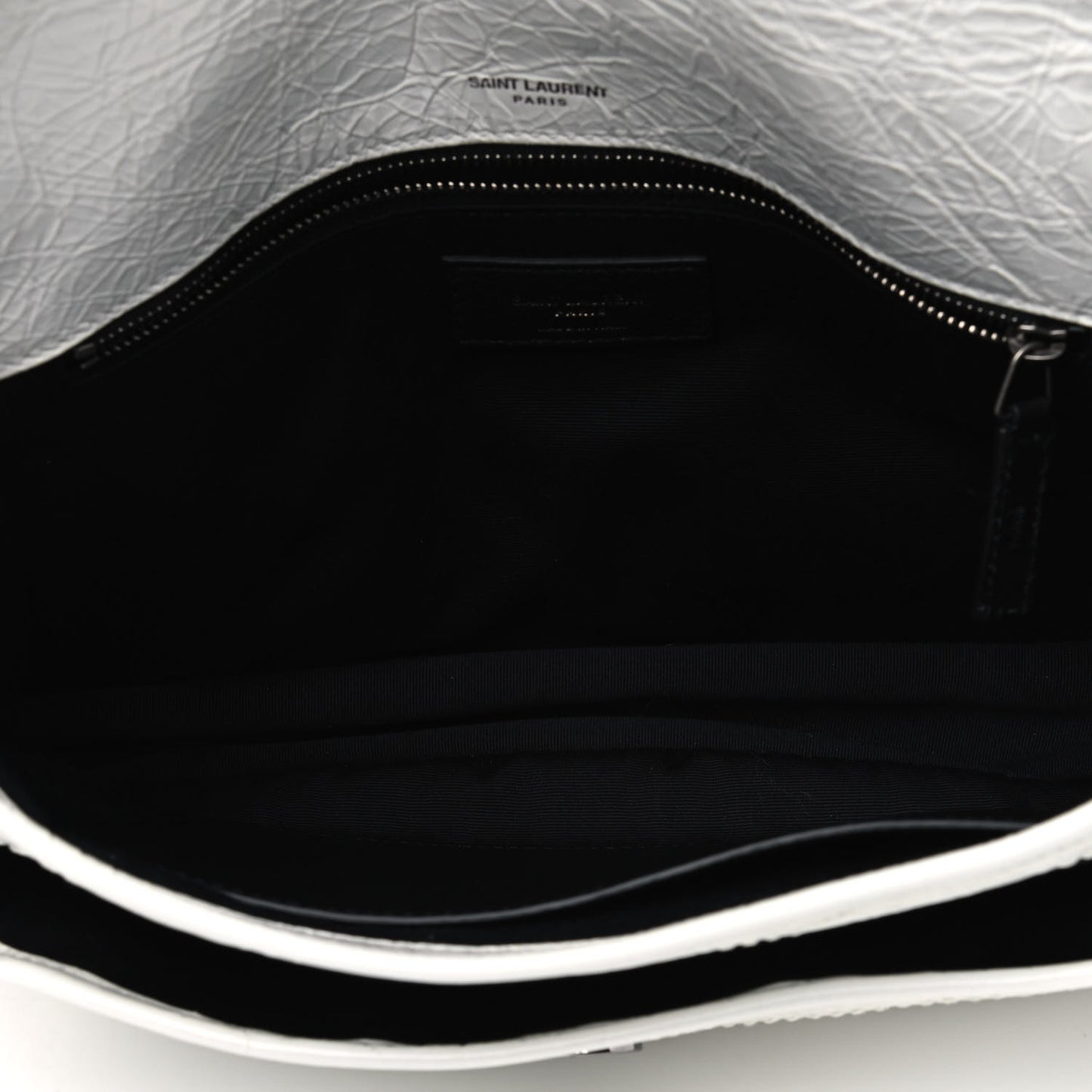 Crinkled Calfskin Matelasse Monogram Medium Niki Chain Satchel Dirty White