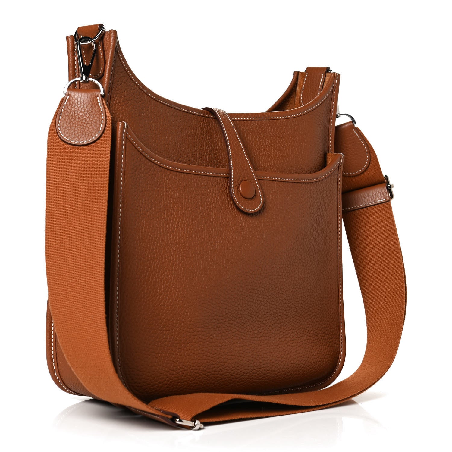 Hermes Taurillon Clemence Evelyne III PM Gold 2 of 9