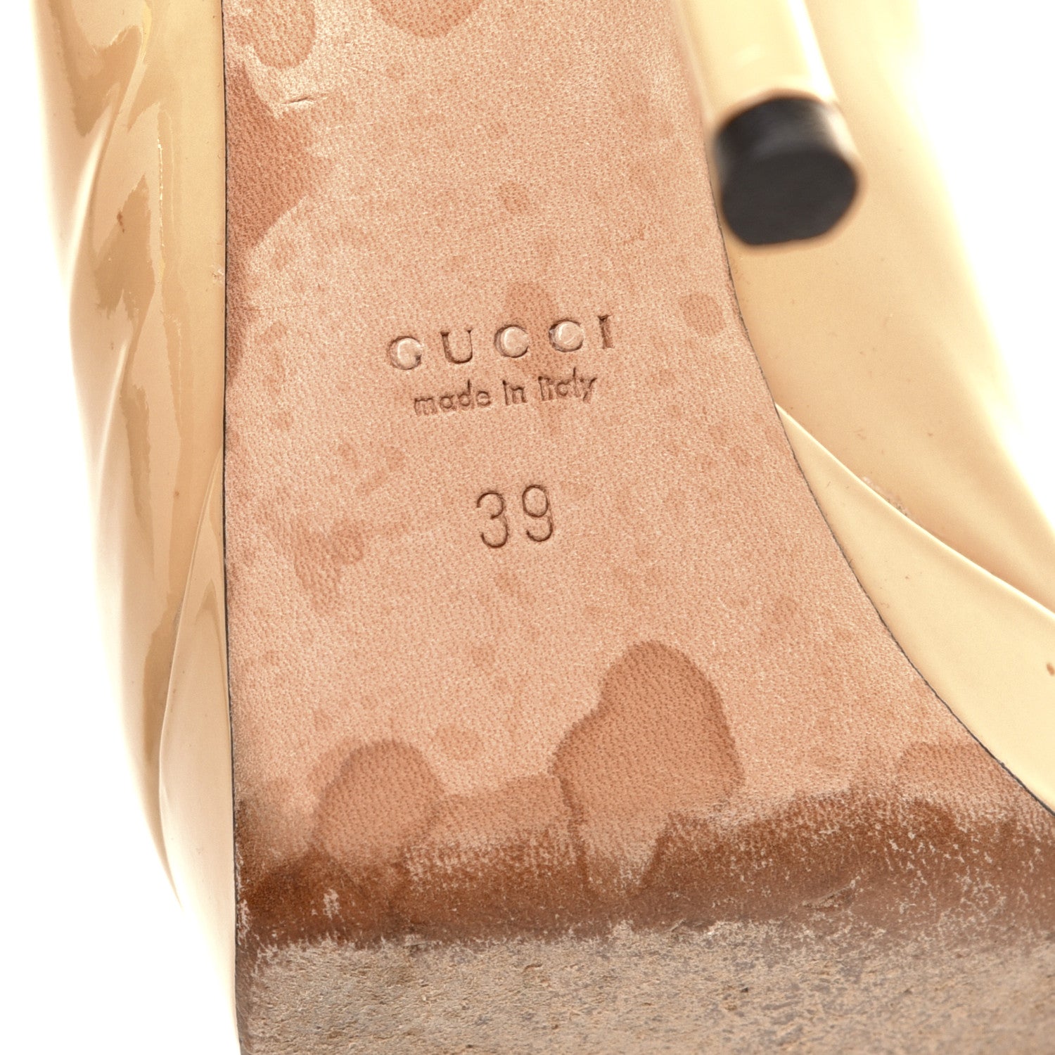 Gucci Patent Platform Pumps 39 Powder 7 of 9