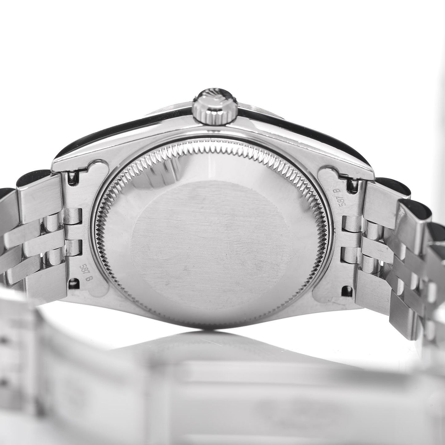 Stainless Steel 18K White Gold Mother of Pearl 31mm Oyster Perpetual Watch Roman 78274