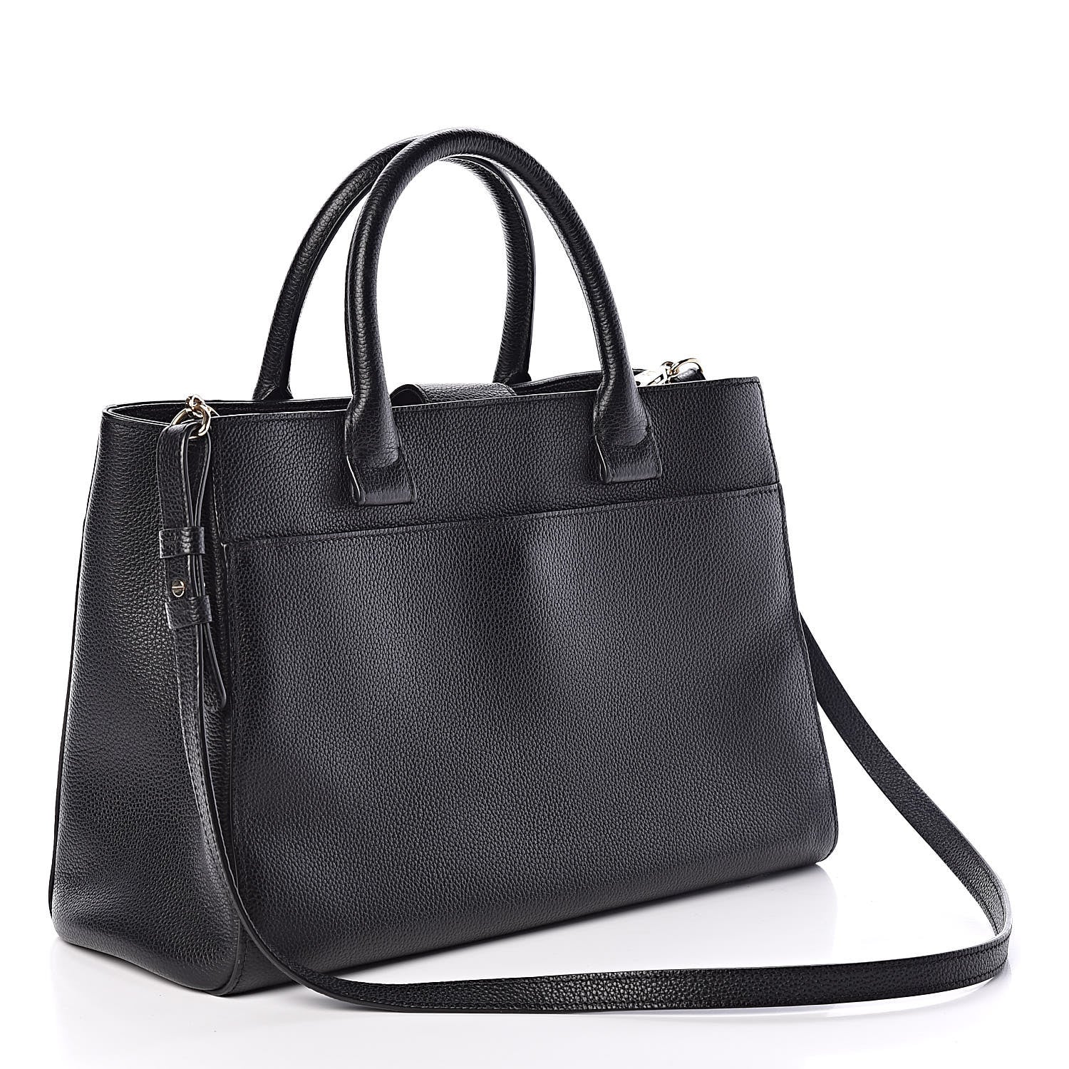 Chanel Grained Calfskin Small Neo Executive Shopper Tote Black 3 of 9