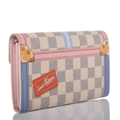 Louis Vuitton Damier Azur Summer Trunks Sarah Wallet NM 3 of 7