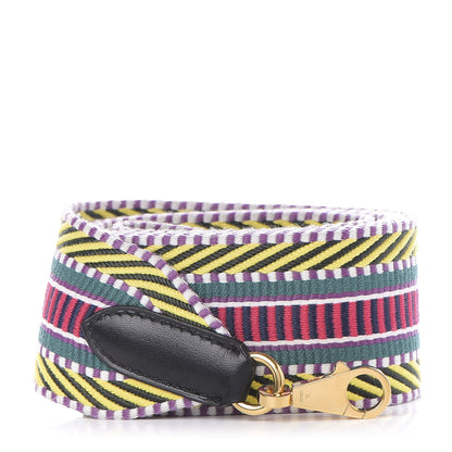 Hermes Toile Swift 50mm Sangle Cavale Shoulder Strap Multicolor Black 1 of 4