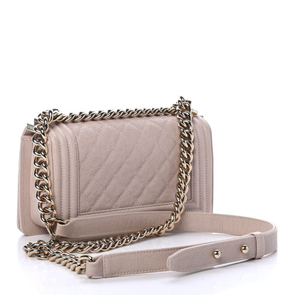 Chanel Caviar Quilted Small Boy Flap Light Beige 2 of 4