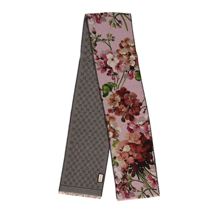 Gucci Wool GG Monogram Miniorophin Scarf Shell Pink 2 of 4