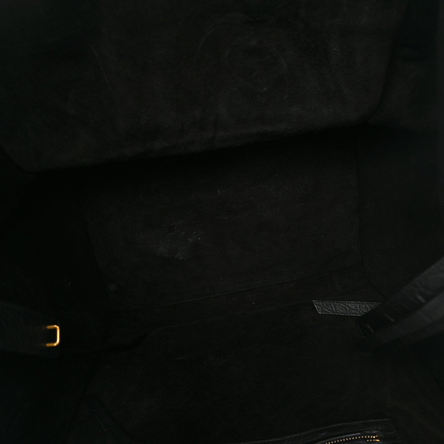 Crocodile Embossed Calfskin Large Phantom Luggage Black